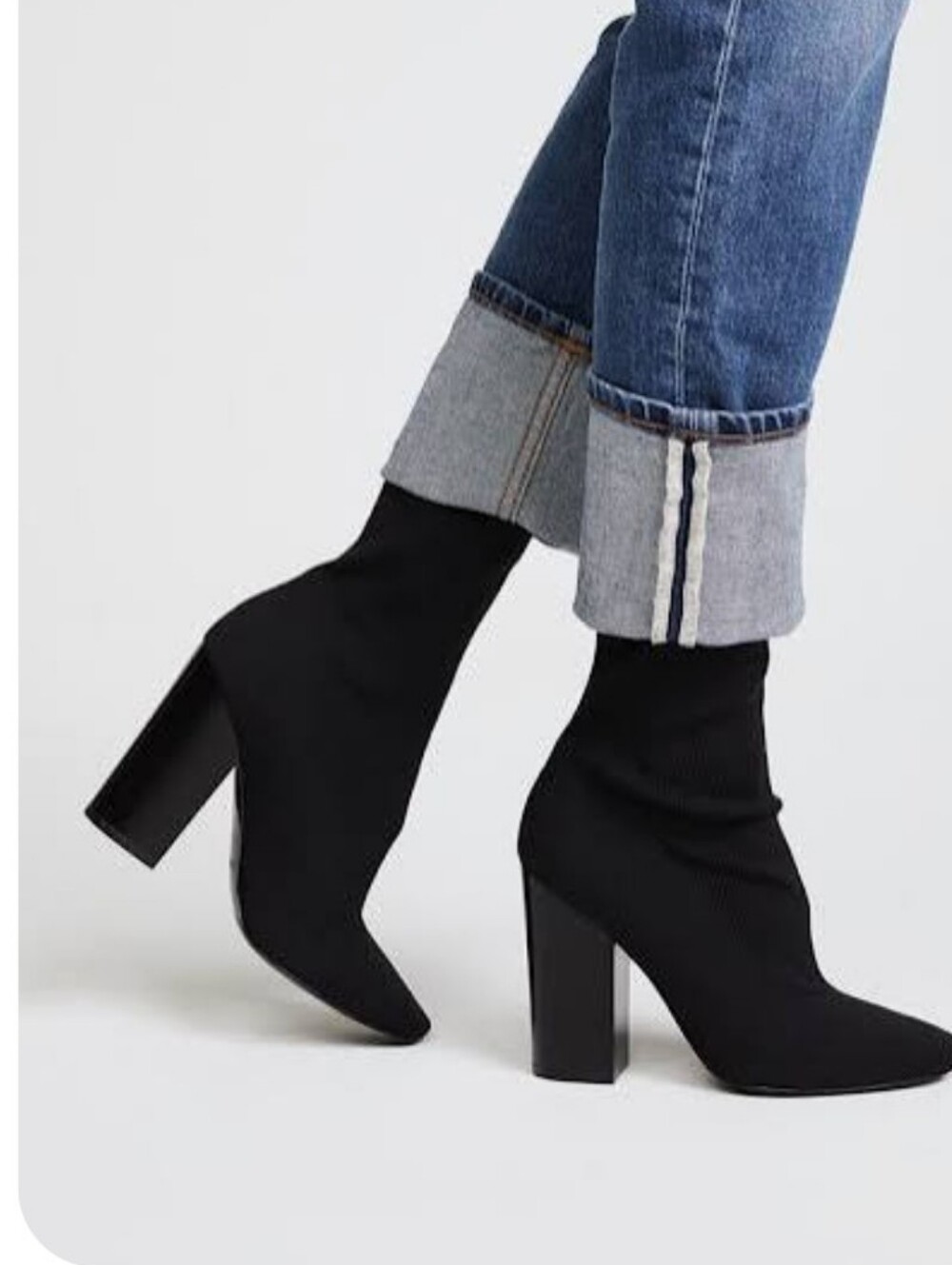 Sol Sana Black Heel Boot Size 38